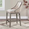 Tullytown Upholstered Counter Stool with Solid Wood Frame