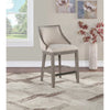 Tullytown Upholstered Counter Stool with Solid Wood Frame