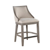 Tullytown Upholstered Counter Stool with Solid Wood Frame