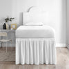Twin XL 30-inch Drop 3 Panel Bed Skirt - White - Set of 2