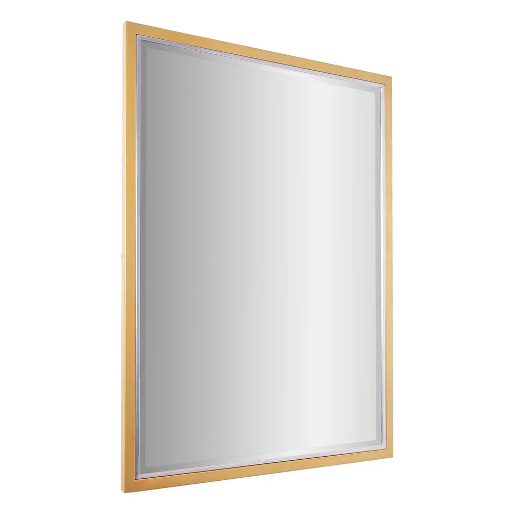 Brushed Brass Vanity Mirror Salvage & Co Indy