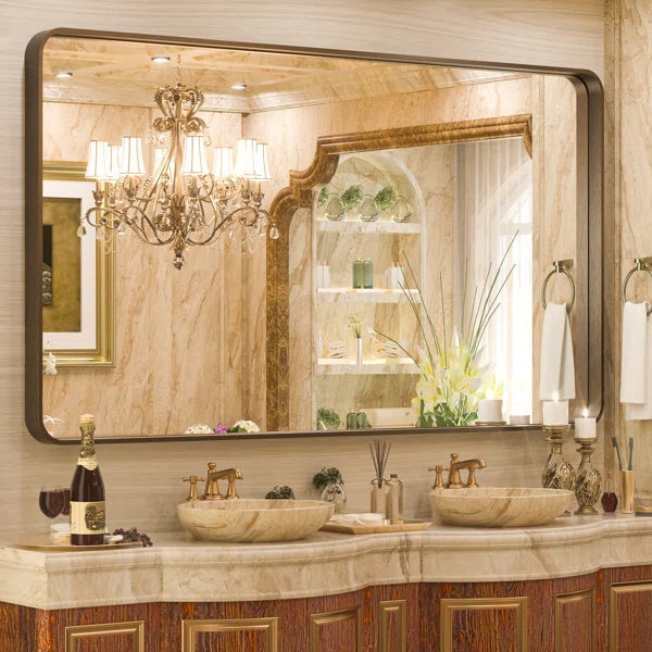 Bronze Tyro Bathroom Mirror