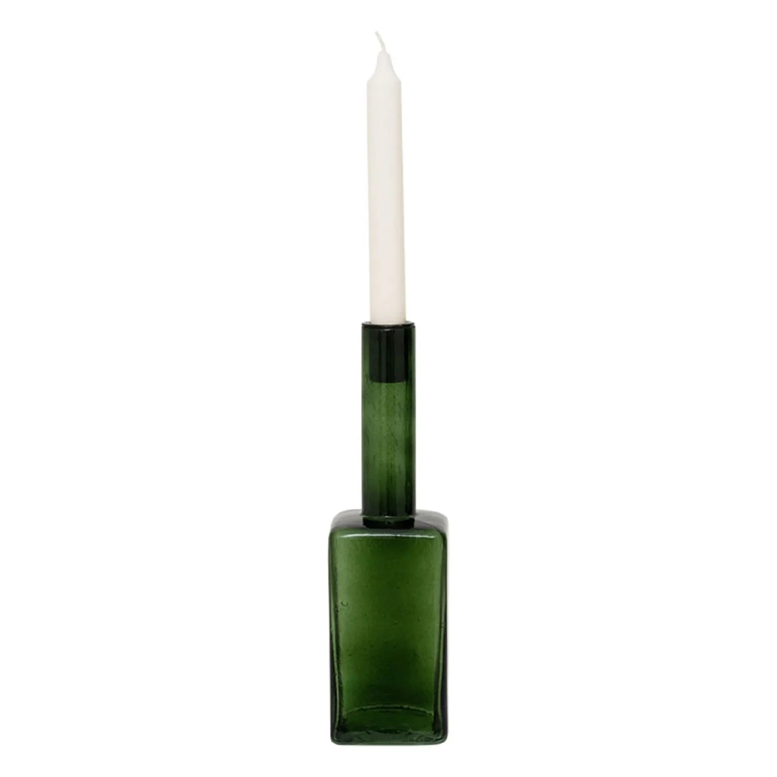 Candle Holder Alba Riffle Green
