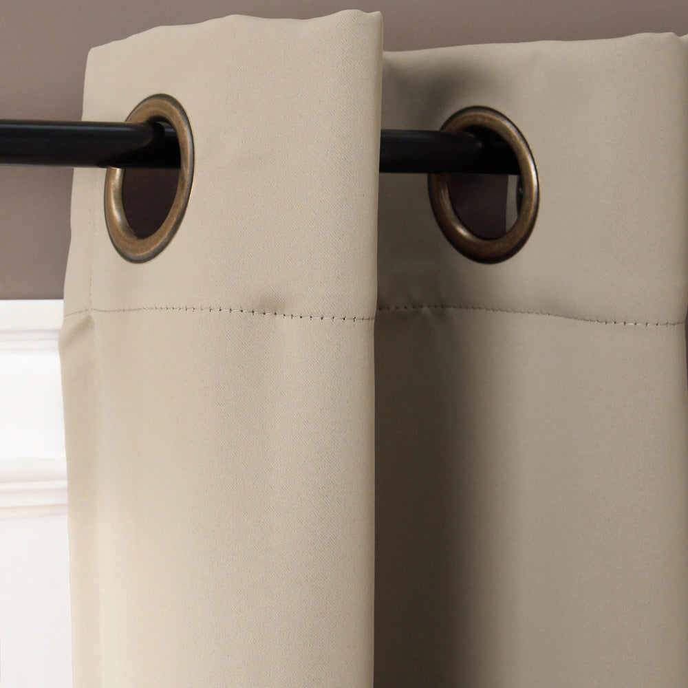Ultimate Blackout Grommet Top Curtain Panel - Sand – Salvage & Co Indy