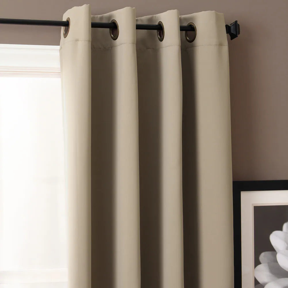 Ultimate Blackout Grommet Top Curtain Panel - Sand – Salvage & Co Indy