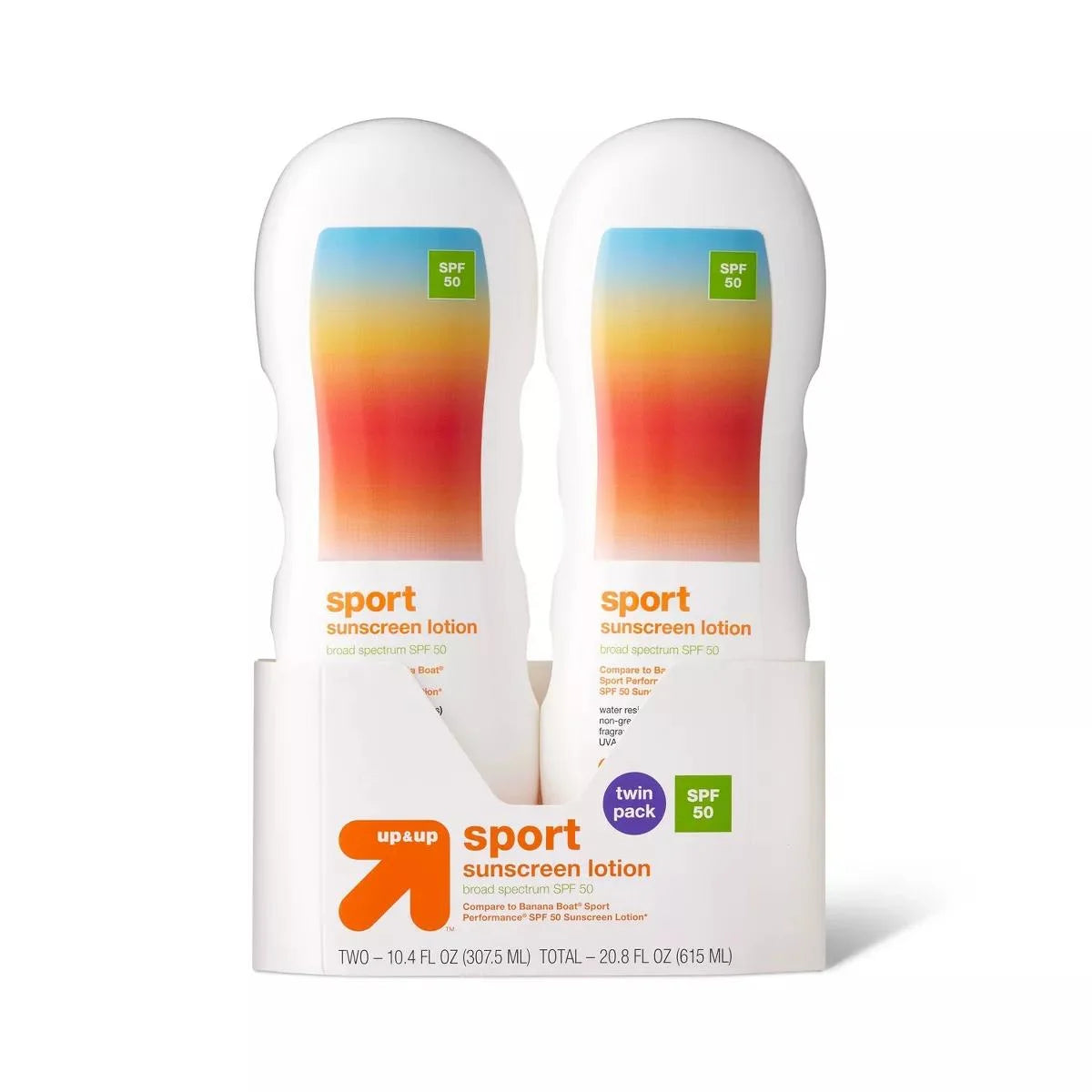 Up & Up Sport Sunscreen Lotion Twin Pack - SPF 50, final cut