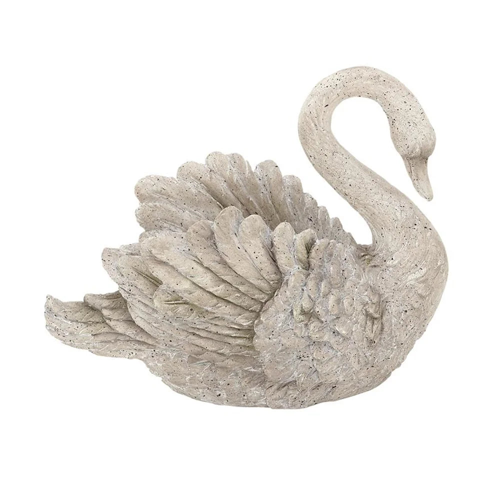 Swan Indoor Outdoor Planter Garden Decor Sculpture