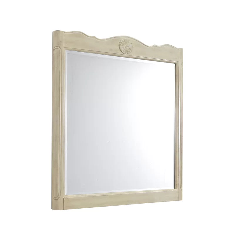 Urbina Wood Flat Wall Mirror