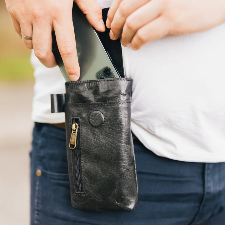 Leather Phone Holster Color Black