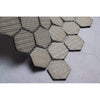 Black Value Series Straight Edge Porcelain Mosaic Sheet Floor Use Tile (Set of 8)