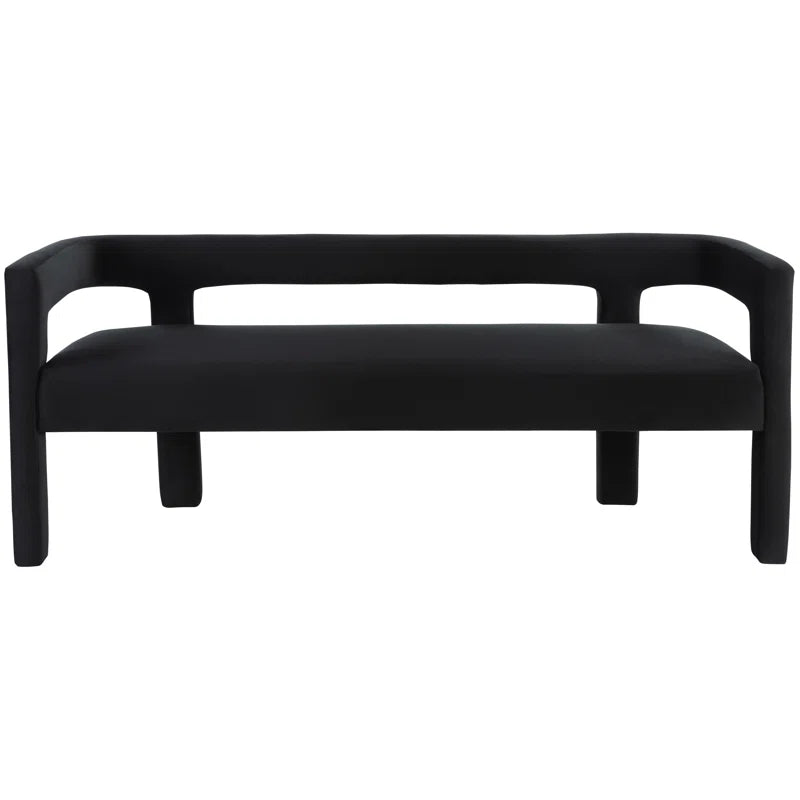 Velvet Upholstered Bench SHOWROOM ITEM