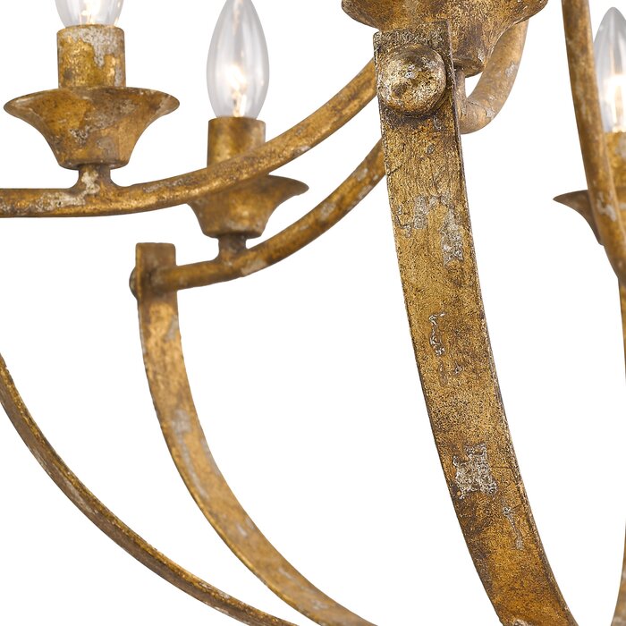 Victoria 6 Light Dimmable Empire Chandelier
