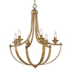 Victoria 6 Light Dimmable Empire Chandelier