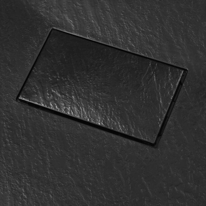 Black Shower Base Pan with Center Drain Shower Tray Bath Pan SMC Rectangular