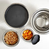 10pc Stainless Steel Mixing Bowl Set - Black