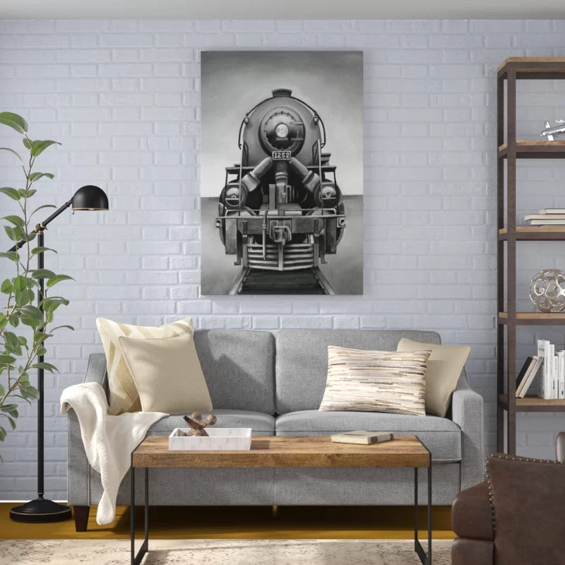 " Vintage Train " by Ethan Harper Painting Print