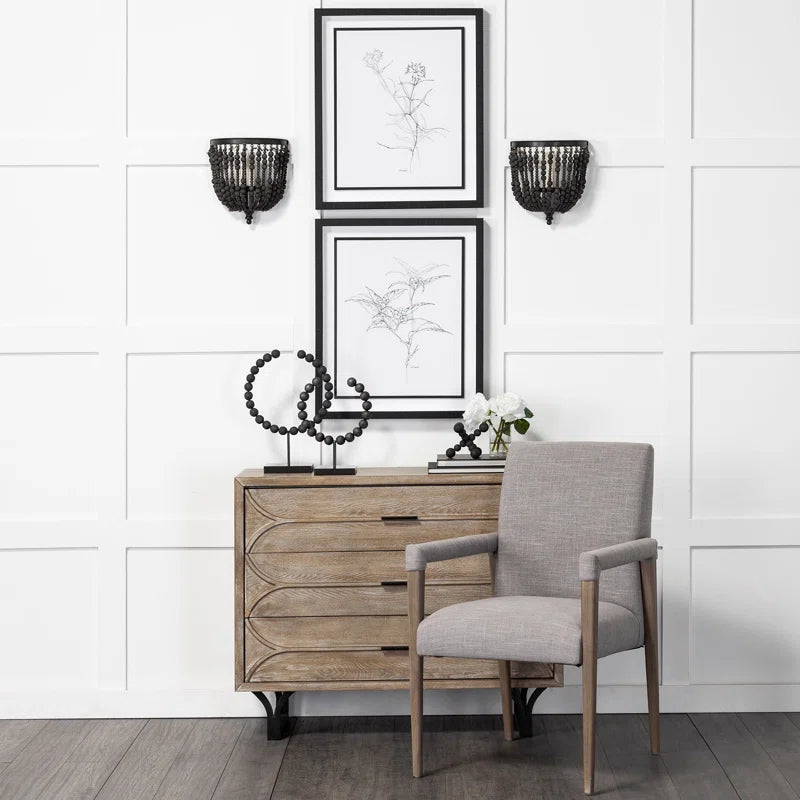 Visalia Upholstered Beech Arm Chair