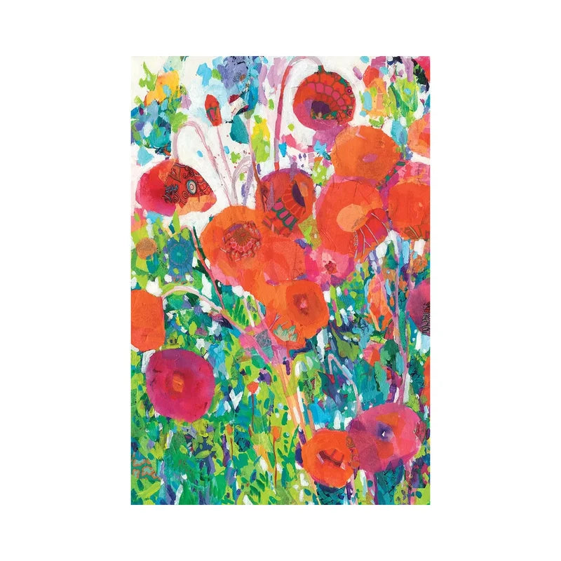 " Vivid Poppy Collage I " by Tara Funk Grim
