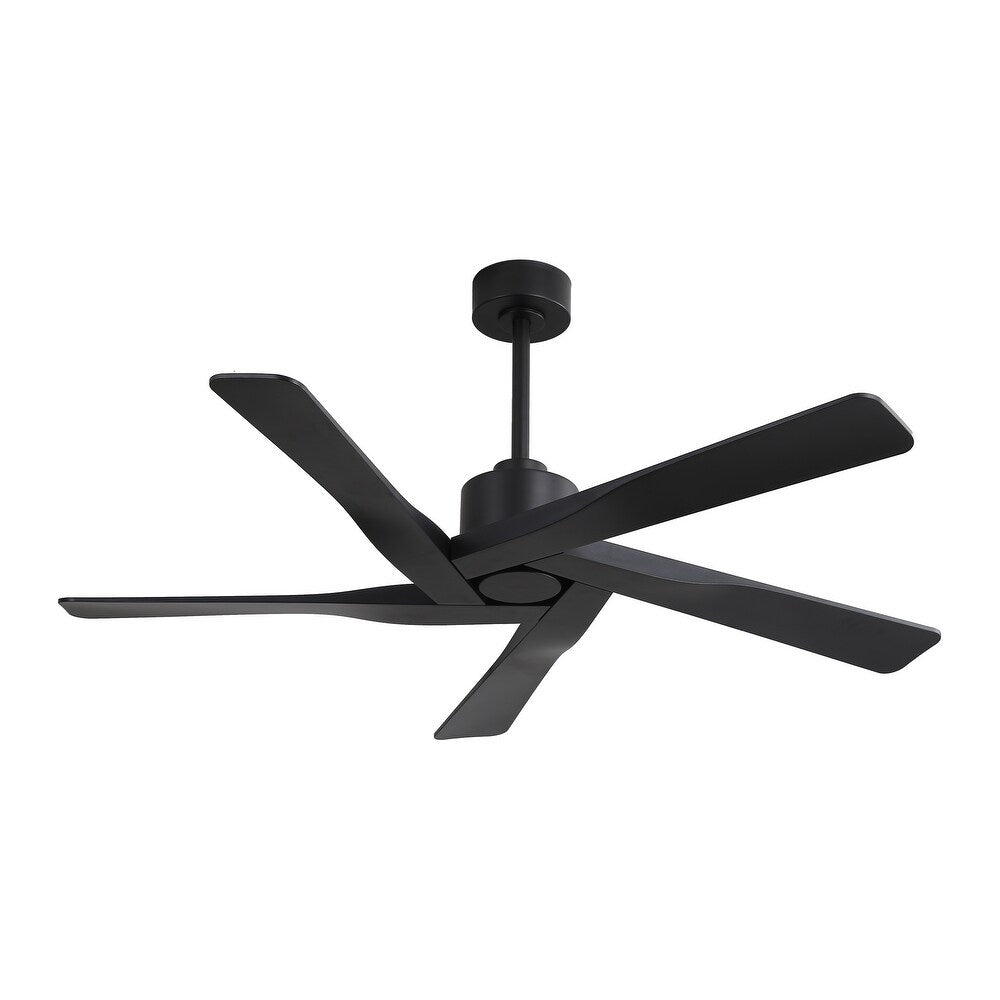 5 ABS Blades DC Motor Indoor Ceiling Fan with Remote Control - Black