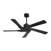 5 ABS Blades DC Motor Indoor Ceiling Fan with Remote Control - Black