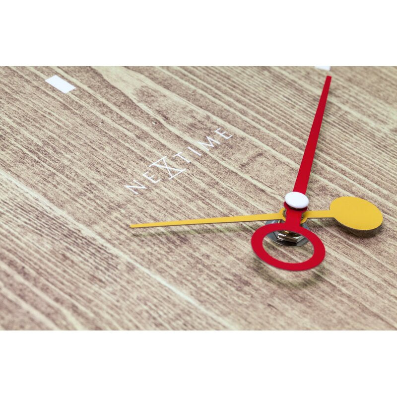 Ivory/Brown Wall Clock