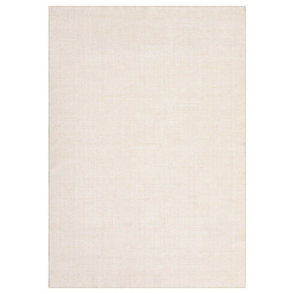 Washable Rugs Farmhouse Modern Solid Carpet Soft Non Slip - Off White -  5'x7'