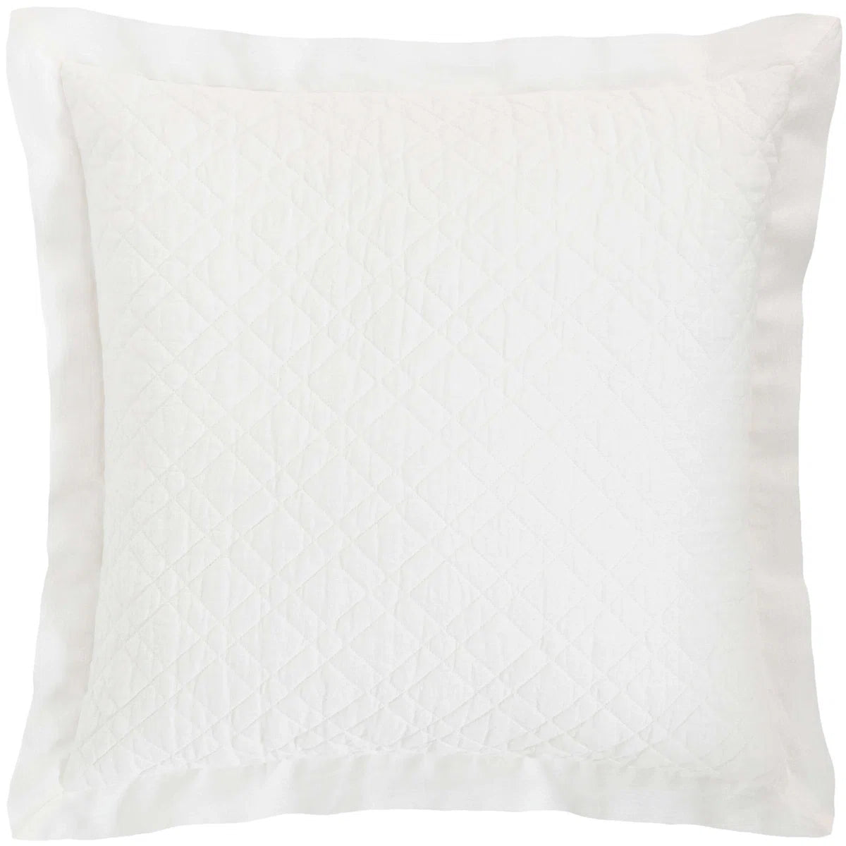 Washed Linen Quilted Sham Euro
