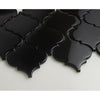 Black Water Jet Series Straight Edge Glass Mosaic Tile