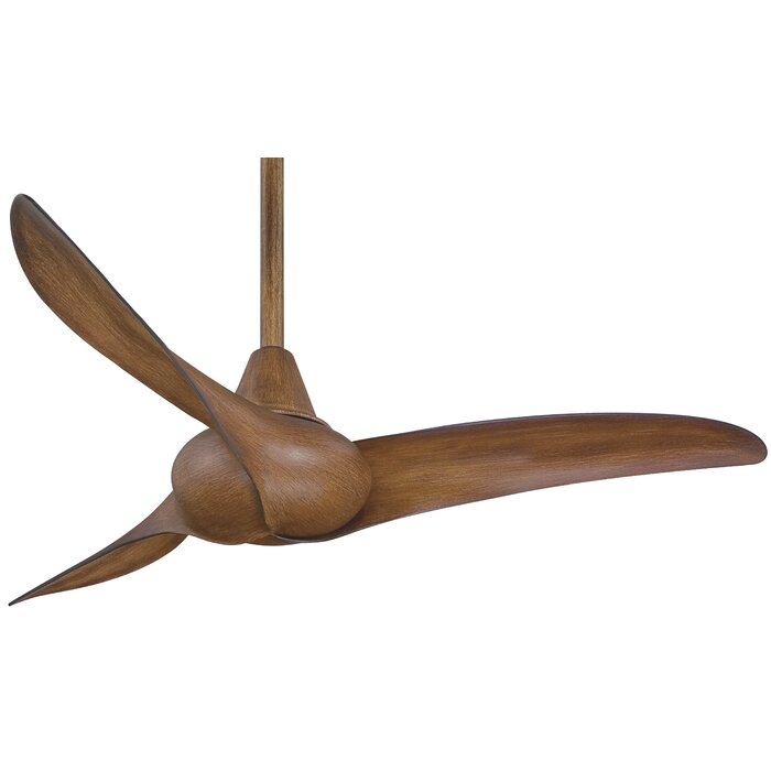 44'' Wave 3 - Blade Standard Ceiling Fan with Remote Control