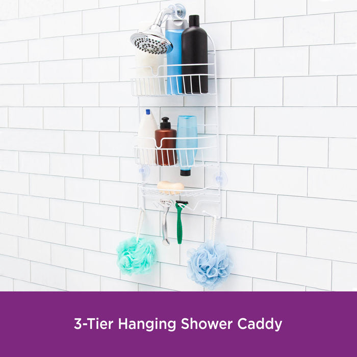 Betio Large 3-Tier Rust-Resistant Metal Hanging Shower Caddy