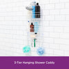 Betio Large 3-Tier Rust-Resistant Metal Hanging Shower Caddy