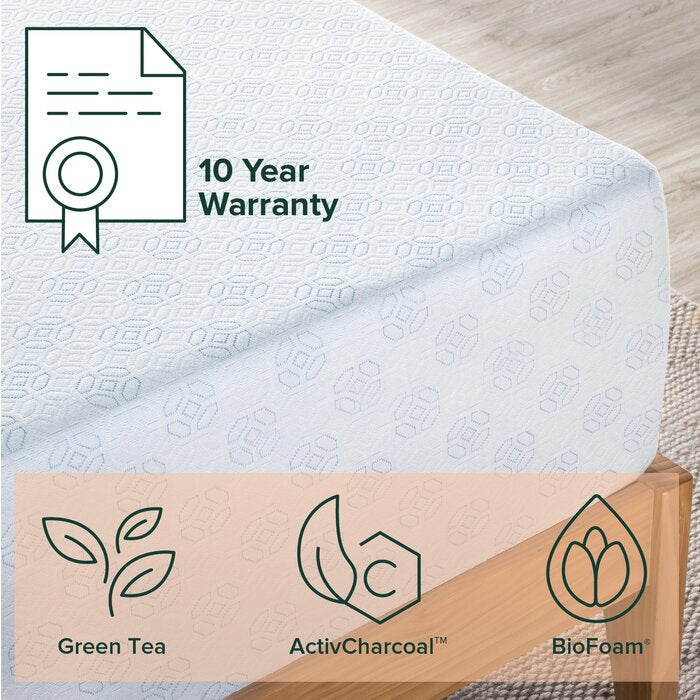 13.5'' Medium Cooling Gel Memory Foam Mattress, Queen