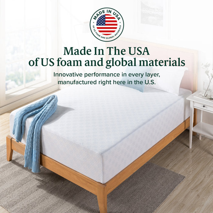 13.5'' Medium Cooling Gel Memory Foam Mattress, Queen