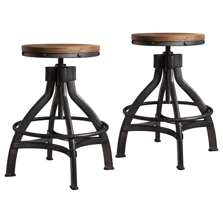 Wellman Swivel Adjustable End Table/Stool