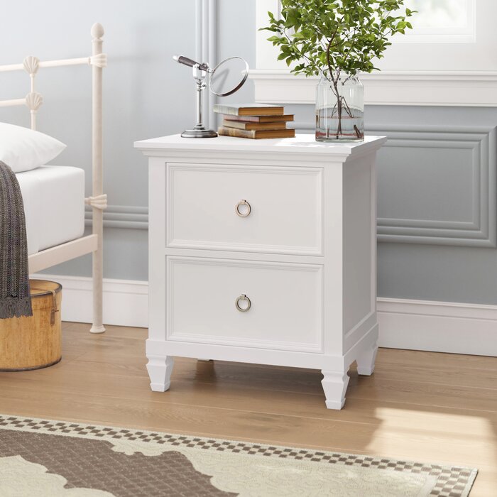 White Westminster Nightstand