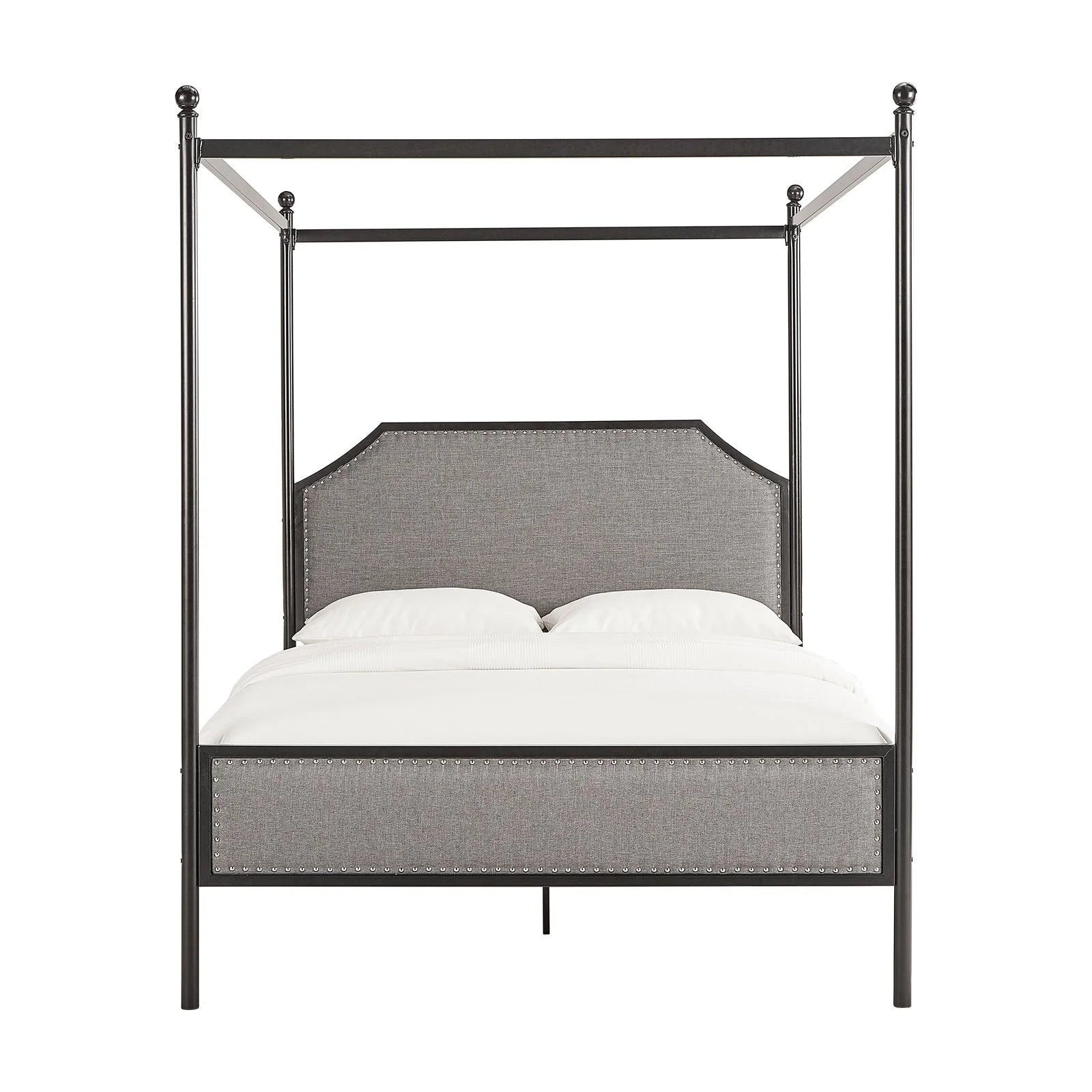 Hazleton Black Metal Queen CANOPY BED ONLY