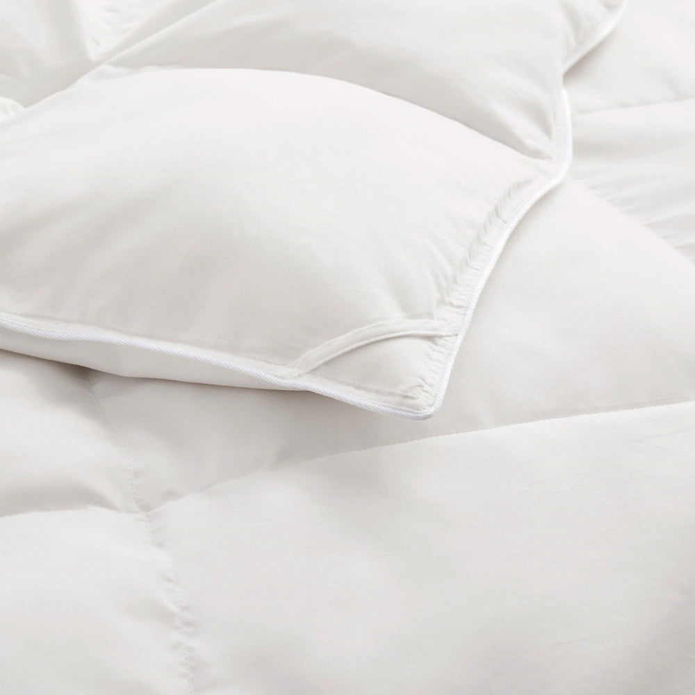 White Feather Down Comforter Duvet Insert All Warmth Levels - Twin - Lightweight