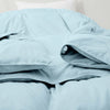 White Feather Down Comforter Duvet Insert All Warmth Levels - King - Blue Lightweight