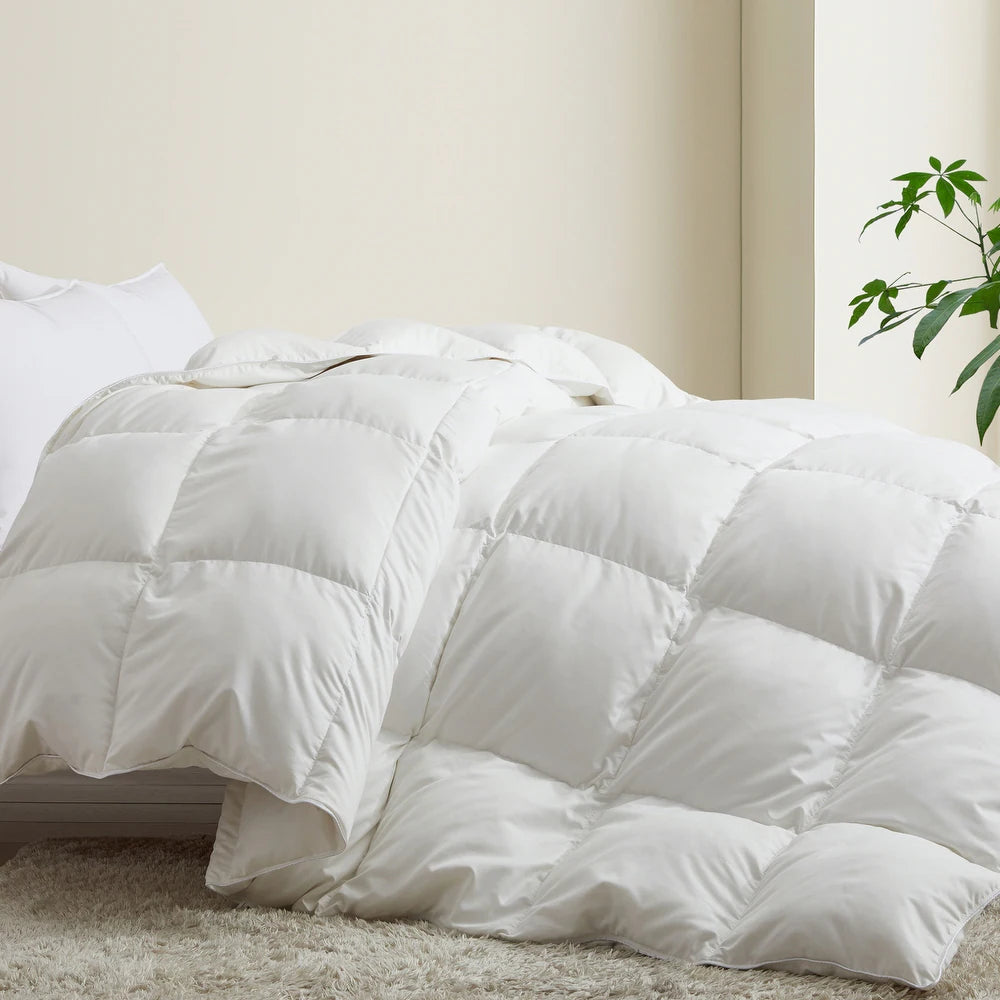 White Goose Feather Down Comforter Duvet Insert - King - Heavy Weight