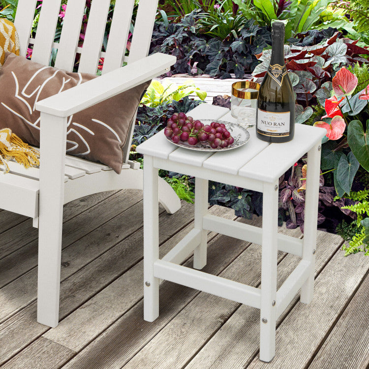 Square Weather-Resistant Adirondack Side Table