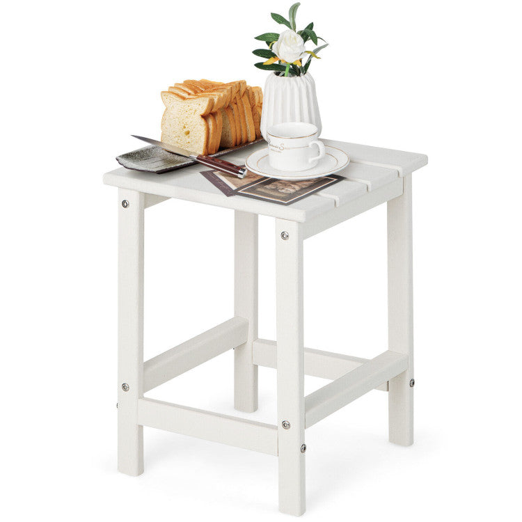 Square Weather-Resistant Adirondack Side Table