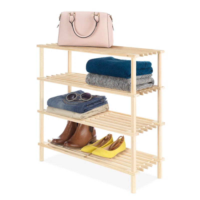 Wood 4-Tier Shelf