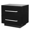 Black Wideman Manufactured Wood Nightstand