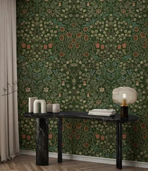 SET OF 3 Rolls William Morris Blackthorn Wallpaper Bryelle Wall Mural Peel & Stick Floral Roll