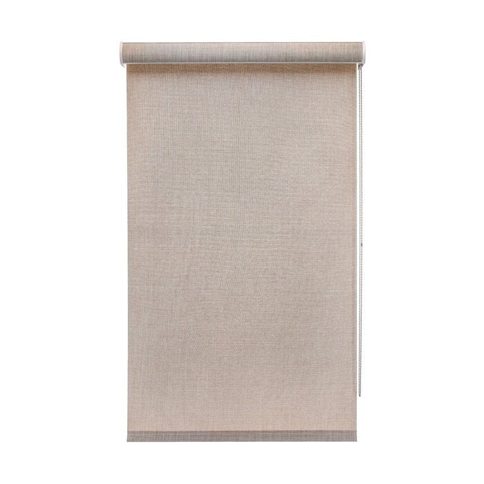 Window Semi-Sheer Khaki Roller Shade