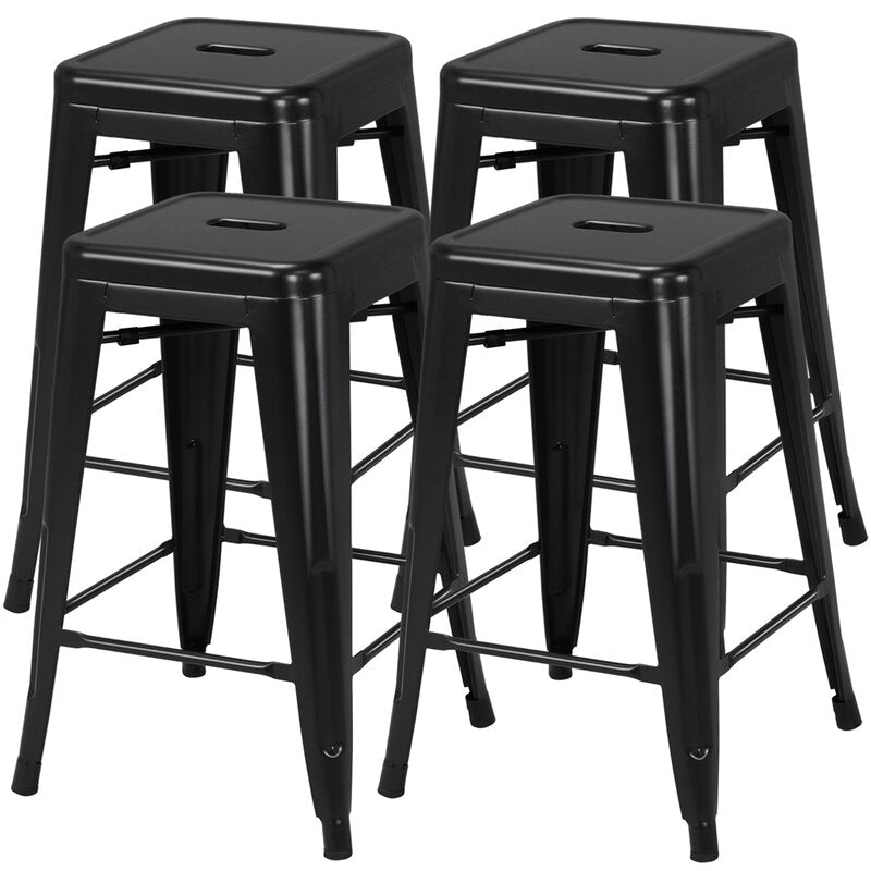 Black Winfred Stool (Set of 4)