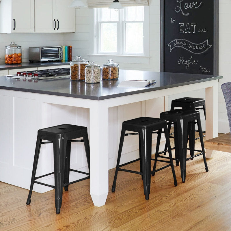 Black Winfred Stool (Set of 4)