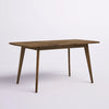 Winona Butterfly Leaf Dining Table Crafted from Rubberwood with Walnut Veneers