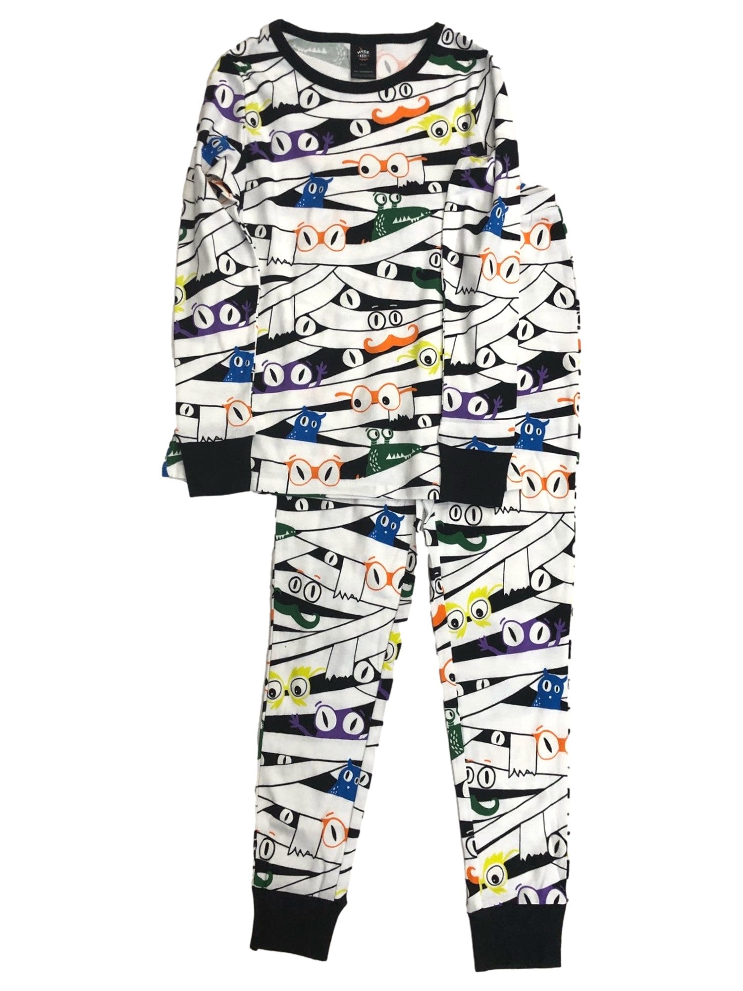 Large Women's Colorful Halloween Mummy Pajamas, final cut