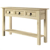 Wood Hall Table Console 3 Drawers Corona | Furniture Dash - Unpainted DIY product